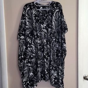 Lane Bryant top, gently used, black and white